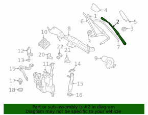 Поводок дворника левый Mercedes X164 GL W164 ML