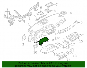 Накладка щитка приборов BMW 7 G11 G12 16-19