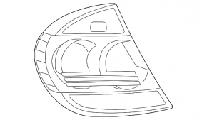 Фонарь внешний левый Toyota Camry 05-06