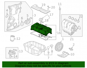 Крышка клапаная Honda CRV 12-14 2,4