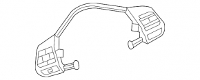 Кнопки управления на руле VW CC 08-17