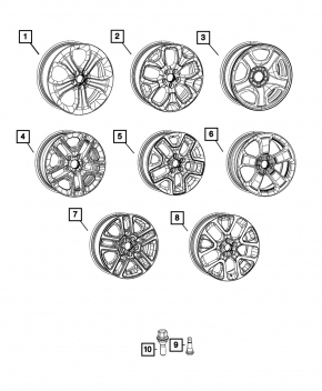 Disc roata R17 Jeep Compass 19-22 tip 2