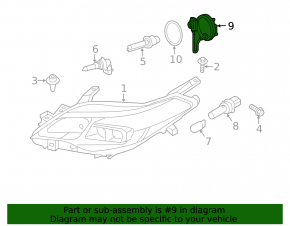 Блок розжига левый Toyota Avalon 13-18