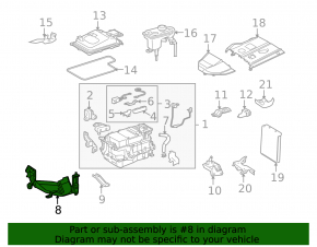 Suportul invertorului Lexus RX400h 06-09