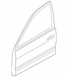 Дверь голая передняя левая Mitsubishi Galant 04-06