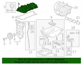 Крышка клапанная Cadillac ATS 13- 2.0T