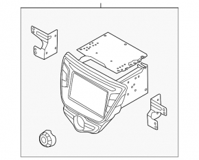Головное устройство Hyundai Elantra UD 11-13