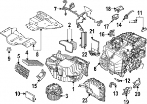 Корпус печки голый вентиляция Volkswagen ID.4 21-26