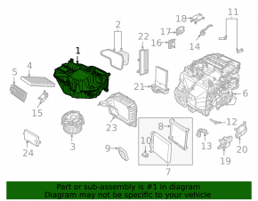 Печка в сборе вентиляция Volkswagen ID.4 21-26