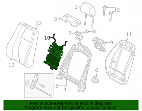 Поясничный подпор водительского сиденья Audi Q3 83A 19-25