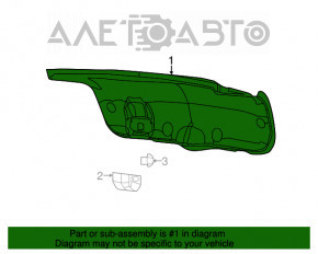 Обшивка крышки багажника Chrysler 300 11-15