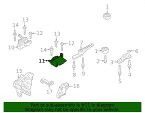 Подушка двигателя левая VW Jetta 22-24 1.5T МКПП