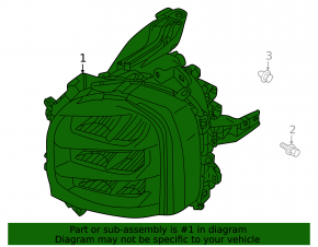 Фара передняя правая Mitsubishi Outlander 22-26 LED