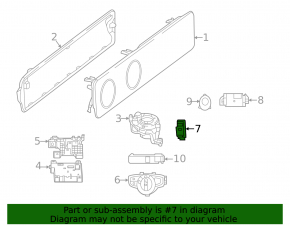 Buton parcare Mercedes W213 E 17-23