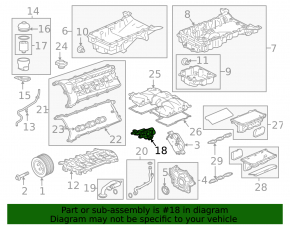 Масляный насос ДВС Jaguar F-Pace X761 17-23 3.0t AJ126