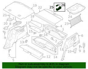 Плафон обшивки арки левый Ford C-max MK2 13-18