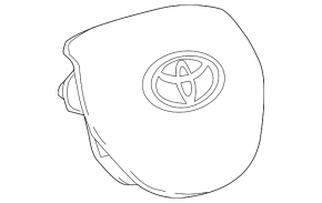 Подушка безопасности airbag в руль водительская Toyota Camry v70 18-24 черная