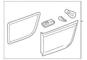 Lampa exterioară aripă dreapta BMW X5 E70 11-13 restilizată nouă neoriginală