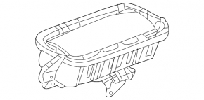Подушка безопасности airbag пассажирская в торпеде GMC Terrain 18-23