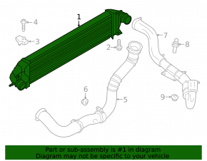 Интеркулер Ford Escape mk3 13-16 1.6T