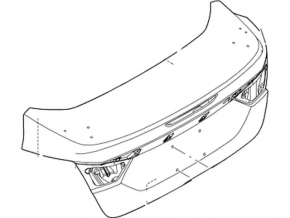 Крышка багажника Ford Focus mk3 11-14 дорест 4d