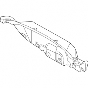 Обшивка крышки багажника Ford Focus mk3 15-18 рест 4d, черн