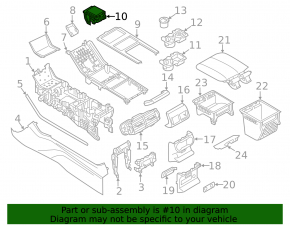 Подстаканники центральной консоли Land Rover Range Rover Velar 18-23