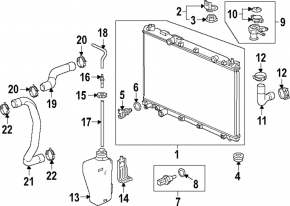 Radiator racire cu apa Honda CRV 23-HEV