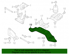 Кронштейн подушки КПП Subaru Legacy 15-19