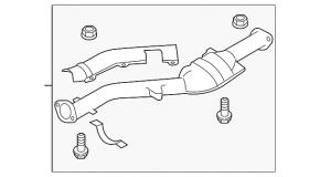 Приемная труба с катализатором Subaru Impreza WRX GH 08-14 2.5T