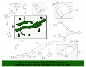Приемная труба с катализатором Subaru Impreza WRX GH 08-14 2.5T