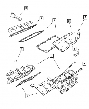 Крышка маслозаливной горловины Jeep Compass 11-16 2.4