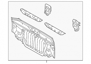 Panoul din spate al unui Lexus ES300h ES350 13-18, nou, original