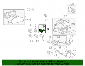 Кнопка регулировки фар Lexus IS200 IS300 99-05
