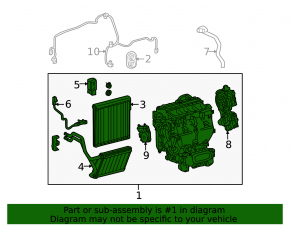 Печка в сборе Lexus RX450h 10-15