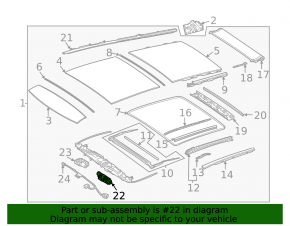 Мотор панорамы Mercedes W167 GLE 350 450 20-22 стекло