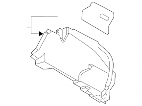 Decorație arc drept Mazda 3 19- 4d negru, construit în Mexic