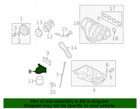 Корпус масляного фильтра Ford C-max MK2 13-18