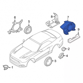 Пищалка передняя правая Ford Mustang mk6 15-23