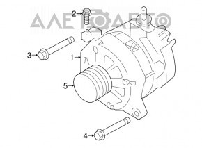 Генератор Subaru Impreza 17-23 GK