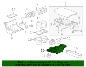 Накладка центральной консоли GMC Terrain 18-23