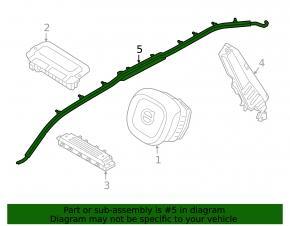 Подушка безопасности airbag боковая шторка левая Volvo XC60 18-26