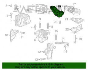Кронштейн подушки двигателя задний Dodge Journey 11-20 2.4