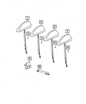 Antenă modul Jeep Grand Cherokee WL 21-25