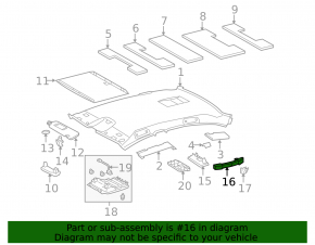 Ручка потолка передняя левая Lexus GS350 GS450h 08-11 под люк, серая кожа