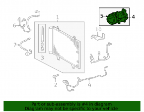 Компрессор кондиционера Lexus IS250 IS350 06-13