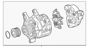 Генератор Mercedes H247 GLA 20-23 M260 200A гудит