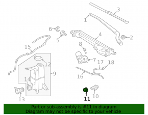 Etanșare senzor de nivel lichid rezervor spălare Lexus GS300 GS350 GS430 GS450h 06-11