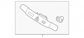 Панель кнопки аварийки Hyundai Tucson 16-21 царапины