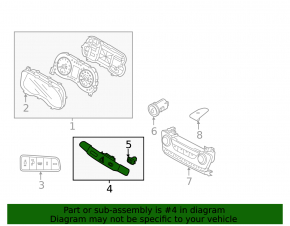 Панель кнопки аварийки Hyundai Tucson 16-21 царапины